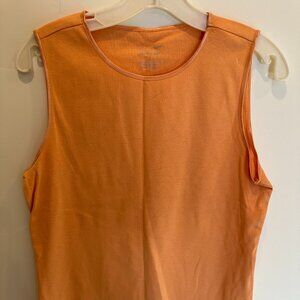 Christopher & Banks Layer Your Look Light Orange Tank Size M